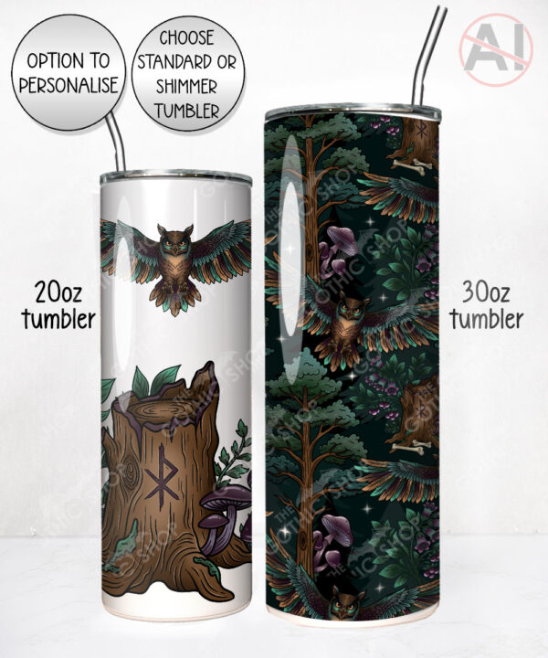 20333 owl woodland personalised tumbler 4