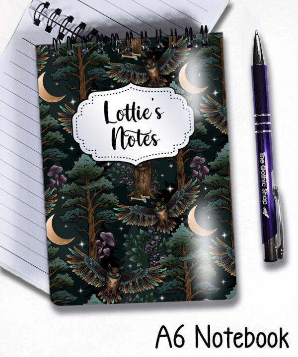 20334 owl woodland personalised notebook 6