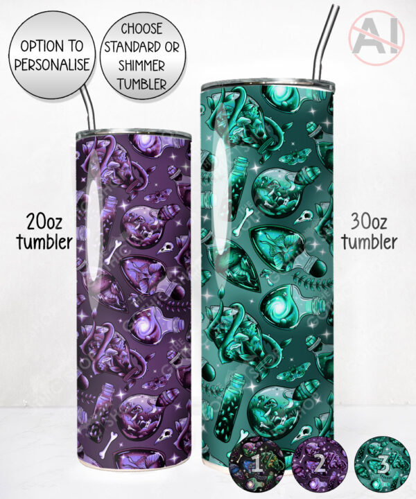 20336 alchemist potions gothic witchy tumbler 6