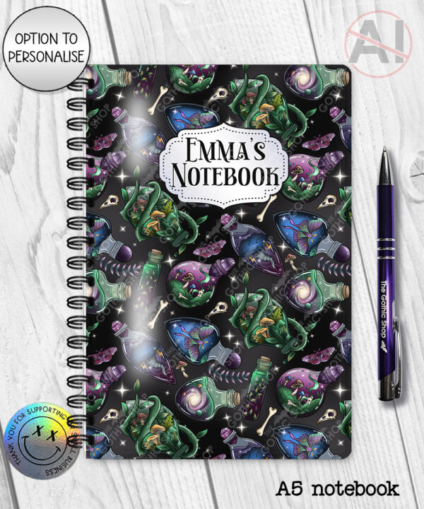 20337 alchemist potions gothic witchy notebook 1