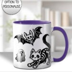 20344 skellie cat bat gothic mug 1