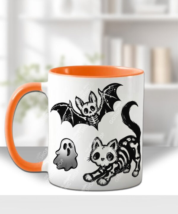 20344 skellie cat bat gothic mug 2