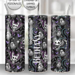 20345 skellie cat bat gothic tumbler 1