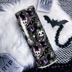 skellie cats and bats gothic 20oz insulated tumbler