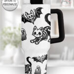 20347 skellie cat bat gothic 40oz tumbler 1