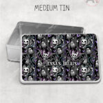 20349 skellie cat bat gothic storage tin 1