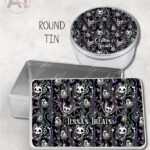 20349 skellie cat bat gothic storage tin 4