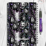 20350 skellie cat bat gothic notebook 2