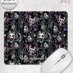 20352 skellie cat bat gothic mousemat 2