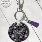 20355 skellie cat bat gothic keyring 1