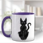 20358 witchy black cat personalised mug 2