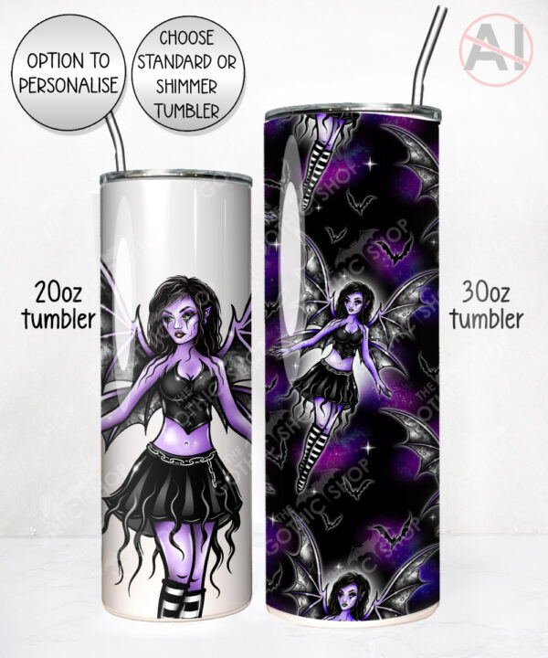 20364 gothic fairy personalised tumbler 1