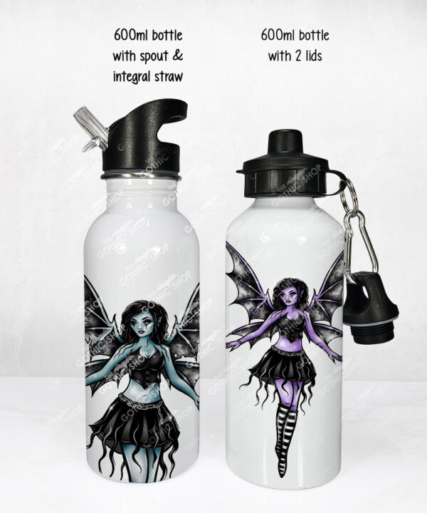 20365 gothic fairy personalised water bottle 2