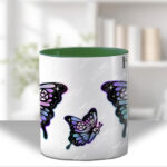 20369 gothic skull butterfly personalised mug 3