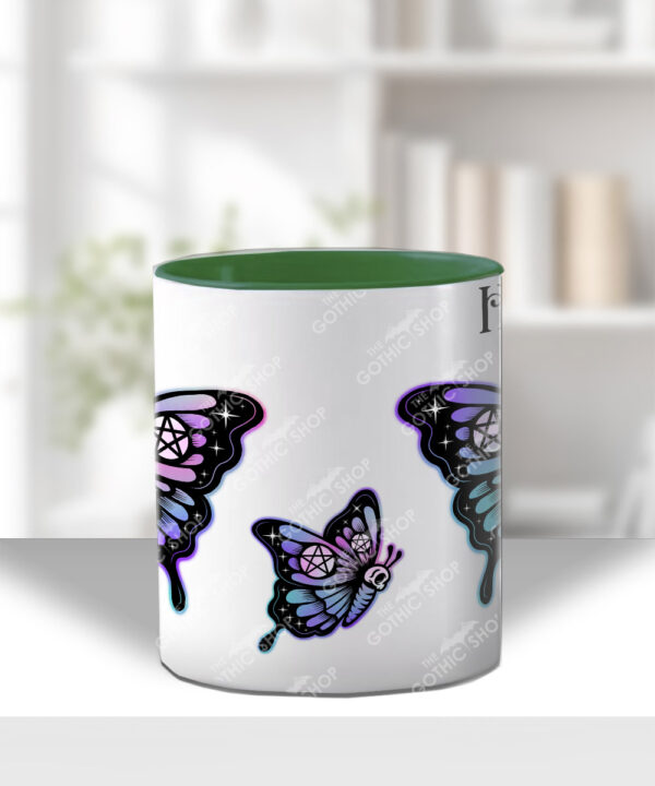 20369 gothic skull butterfly personalised mug 3