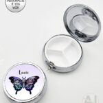 20377 gothic skull butterfly personalised pill box 2