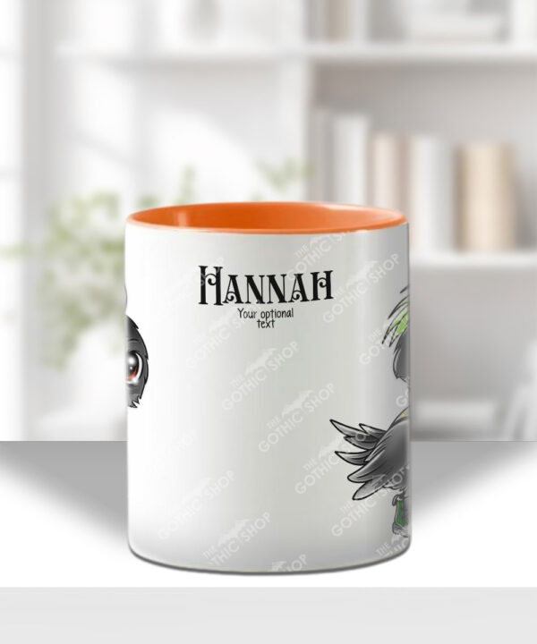 20383 punk quirky crow gothic personalised mug 4