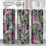 20384 punk quirky crow gothic personalised tumbler 2