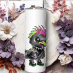 20384 punk quirky crow gothic personalised tumbler 4