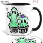 20390 spooky cacti ghosts personalised mug 4
