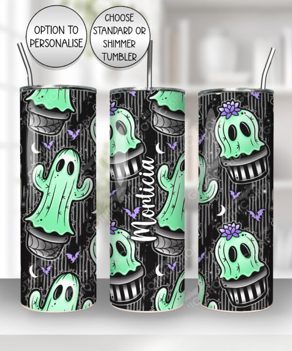 20391 spooky cacti ghosts personalised tumbler 2