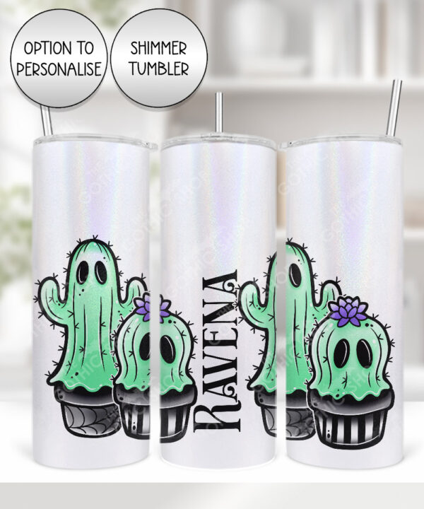 20391 spooky cacti ghosts personalised tumbler 4