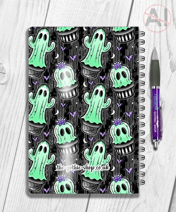 20393 spooky cacti ghosts personalised notebook 3