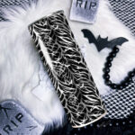midnight bats gothic halloween straight tumbler option to personalise