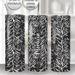 midnight bats gothic halloween straight tumbler option to personalise
