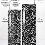 midnight bats gothic halloween straight tumbler option to personalise