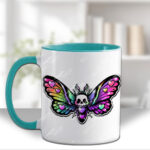 20402 skull moth gothic mug 2