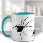 widow’s web spider gothic mug and/or coaster optional to personalise