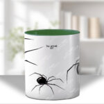 widow’s web spider gothic mug and/or coaster optional to personalise