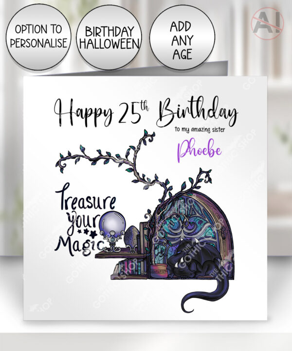 20418 magic dragon mystical birthday card 1