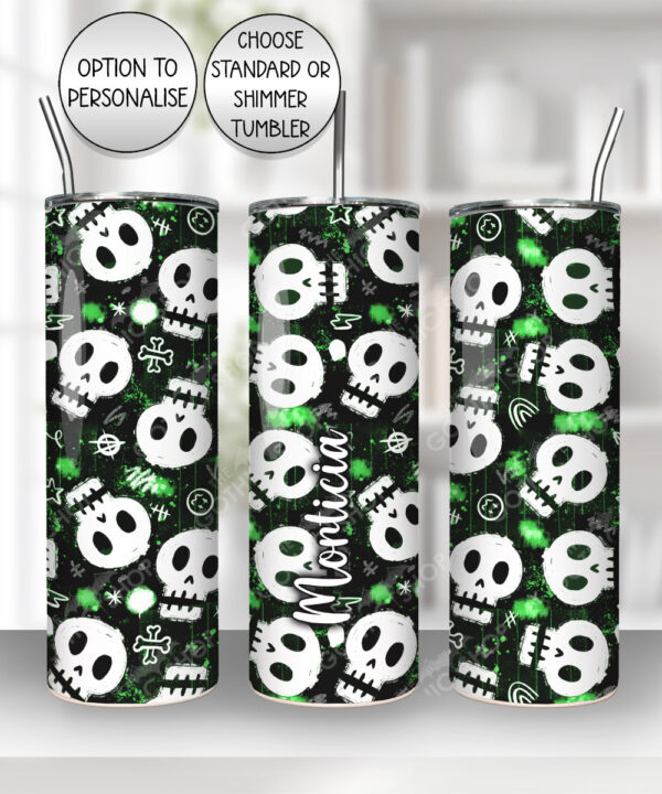 20425 skulls gothic tumbler 2