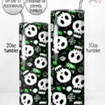 20425 skulls gothic tumbler 3