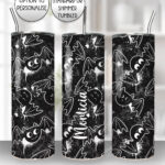 20429 inky bats grungy gothic tumbler 2
