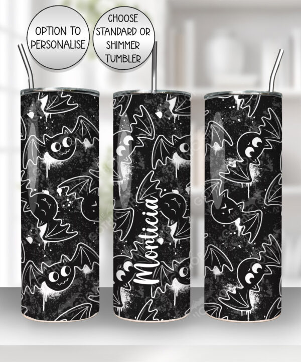 20429 inky bats grungy gothic tumbler 2