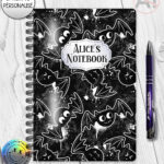 20430 inky bats grungy gothic notebook 1