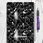 20430 inky bats grungy gothic notebook 2