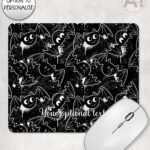 20431 inky bats grungy gothic mousemat