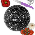 20432 inky bats grungy gothic chopping board 1
