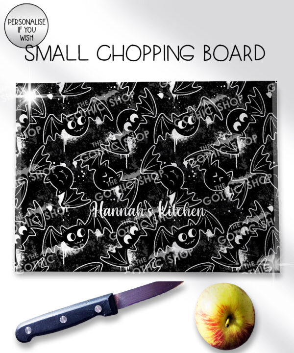 20432 inky bats grungy gothic chopping board 2