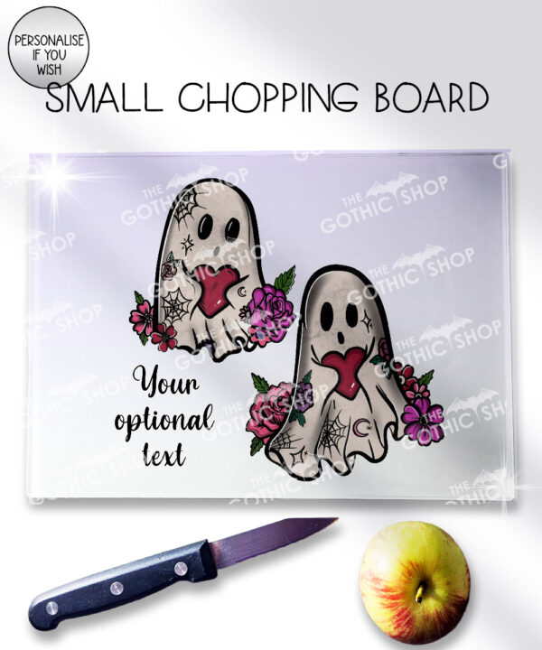 20441 ghostie hearts gothic spooky chopping board 3