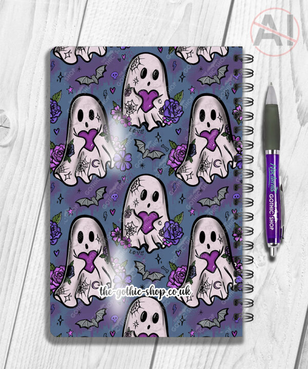 20443 ghostie hearts gothic spooky notebook 2