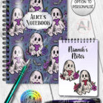 20443 ghostie hearts gothic spooky notebook 3