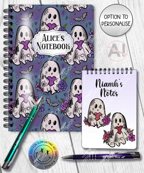 20443 ghostie hearts gothic spooky notebook 3