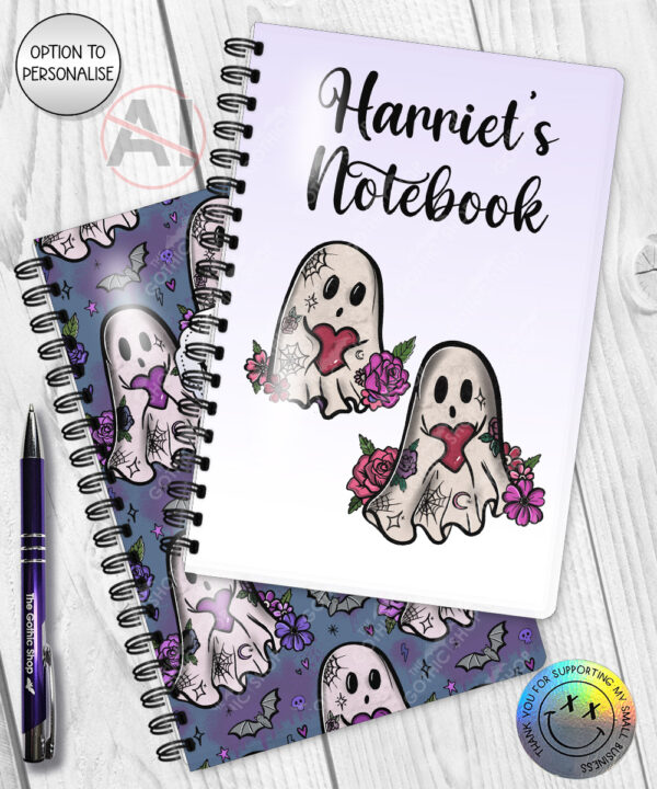 20443 ghostie hearts gothic spooky notebook 5