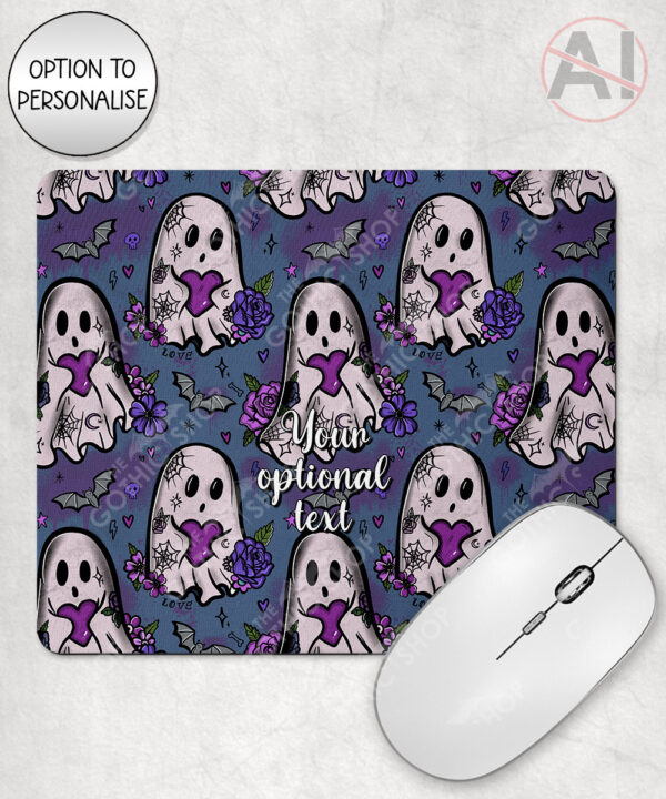20444 ghostie hearts gothic spooky mousemat 2