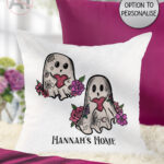 20445 ghostie hearts gothic spooky cushion 1